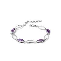 Fiorelli Sterling Silver Marquise Link Bracelet