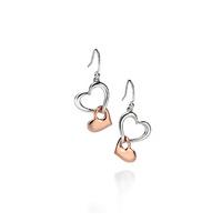 Fiorelli Duo Tone Heart Earrings