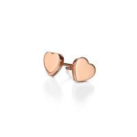 Fiorelli Rose Gold Heart Stud Earrings