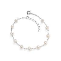 Fiorelli Silver Fresh Water Pearl Bracelet