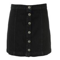 firetrap button denim skirt