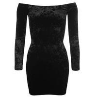 firetrap blackseal crushed velvet dress