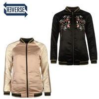 firetrap blackseal embroidered bomber jacket