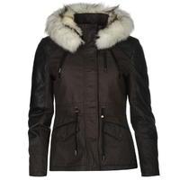 firetrap blackseal short parka jacket