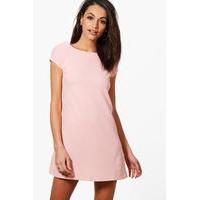 fitted tailored dress blush