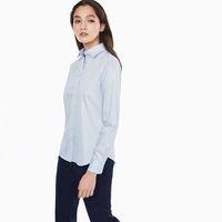 Fine Satin Weave Shirt - Hamptons Blue