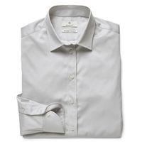 fine satin fitted shirt grey melange