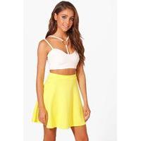 Fit & Flare Skater Skirt - yellow