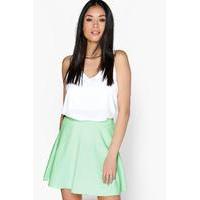 Fit And Flare Skater Skirt - mint