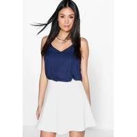Fit And Flare Skater Skirt - ivory