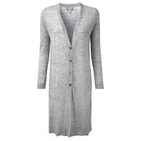 fine wool longline cardigan heather dove 08