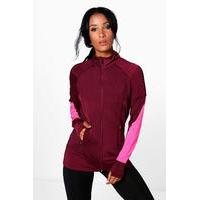 fit running jacket red