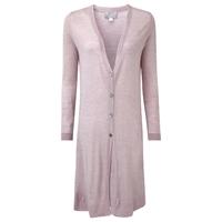 Fine Wool Longline Cardigan (Dusty Rose / 10)