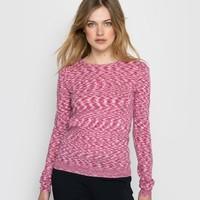 fine knit cotton jumper with button shoulder