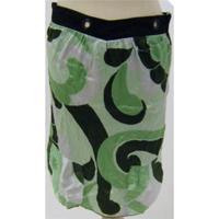 Firetrap green, black and white skirt size XS