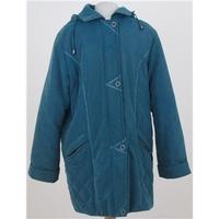 First Avenue size 12 teal quilted coat