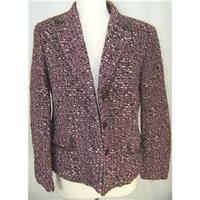 first avenue size 12 purple mix tweed jacket