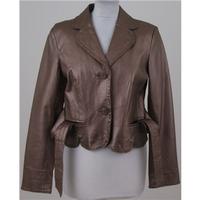 fiorelli size 12 bronze leather jacket