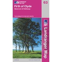 Firth of Clyde - OS Landranger Map Sheet Number 63