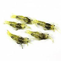 Fishing Transparent Small Shrimp Taste Fish Hook (5pcs)