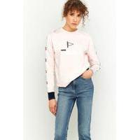 fila ariana pink long sleeve t shirt pink