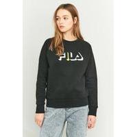 FILA Greta Black Logo Sweatshirt, BLACK