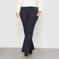 Figure Shaping Stretch Cotton Bootcut Trousers