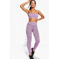 fit performance running leggings purple