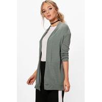 Fine Knit Cardigan - khaki