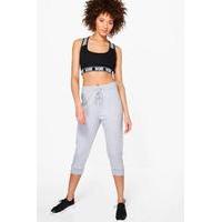 Fit Crop Running Joggers - grey