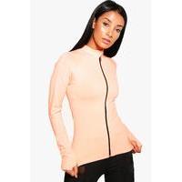 Fit Seamless Running Hoody - orange