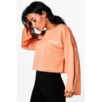 Fit Running Crop Sweat - orange