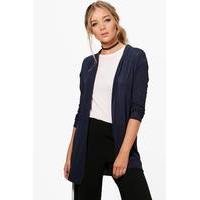 fine knit cardigan navy