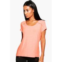 fit seamless running tee orange