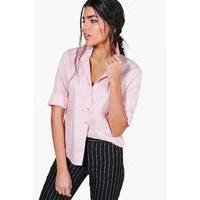 Fitted Cotton Shirt - blush