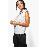 Fit Running Hooded Tank Sweat - grey