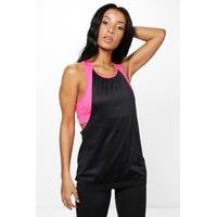 Fit Racer Back Two In One Sports Bra Vest - black