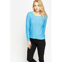 fine knit round neck jumper