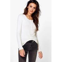 Fine Knit Jumper - white