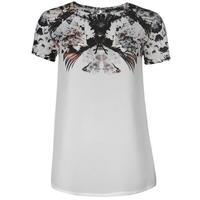 firetrap graphic t shirt ladies