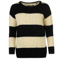 firetrap blackseal stripe knit jumper