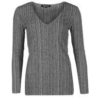 firetrap blackseal v neck ribbed top