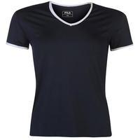 Fila Logo Tennis T Shirt Ladies