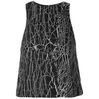 Firetrap Blackseal Cracked Print Top