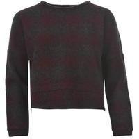 Firetrap Check Cropped Knitwear Ladies