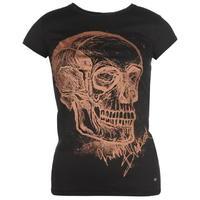 Firetrap Blackseal Marble Clash T Shirt