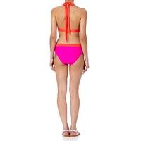 FIJI - Pink and Orange Contrast Bikini Set