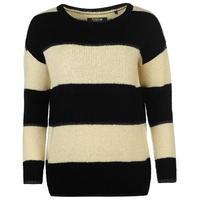 firetrap blackseal stripe knit jumper