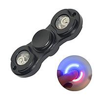 Fidget Spinner Hand Spinner Toys Two Spinner Metal EDCLED light Stress and Anxiety Relief Office Desk Toys Relieves ADD, ADHD, Anxiety, 