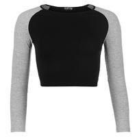 Firetrap Blackseal Raglan Crop Top